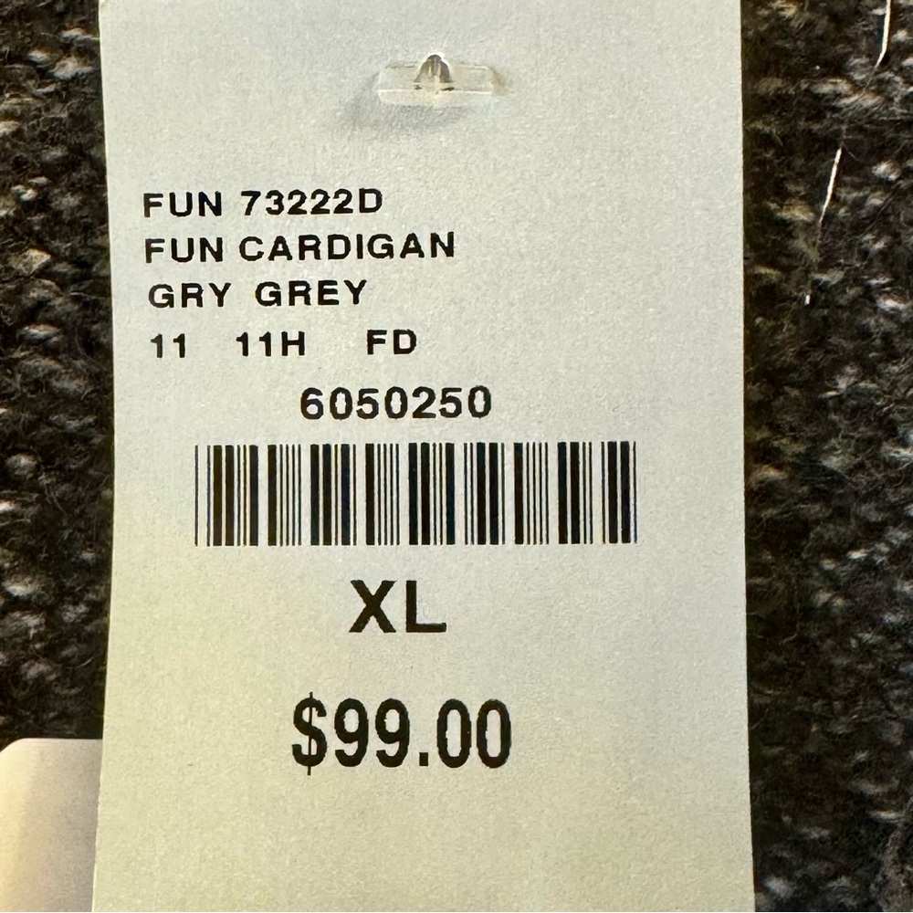 Funsport Women’s Gray Knit Cardigan Size XL - Picture 10 of 16